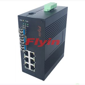Industrial Fiber Switch 3 Fiber ports + 6*10/100M UTP ports